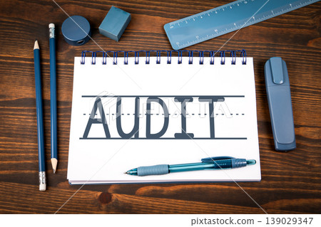 Audit Word Written on Notebook With Office Supplies 139029347