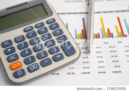 Pencil on graph paper. Financial development, Banking Account, Statistic, Investment Analytic research data economy. Pencil on graph paper. Financial development, Banking Account, Statistic, Investment Analytic research data economy. 139029380