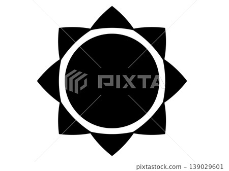 黑白陽光符號,簡潔圖標,獨立圖標,天氣,向量圖。 黑白陽光符號,簡潔圖標,獨立圖標,天氣,向量圖。 139029601