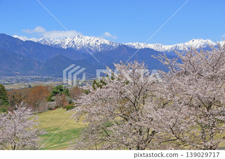 春季安zu野和北阿爾卑斯山 139029717