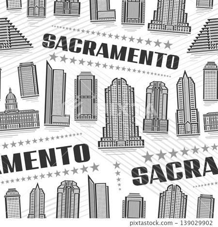 Vector Sacramento Seamless Pattern Vector Sacramento Seamless Pattern 139029902