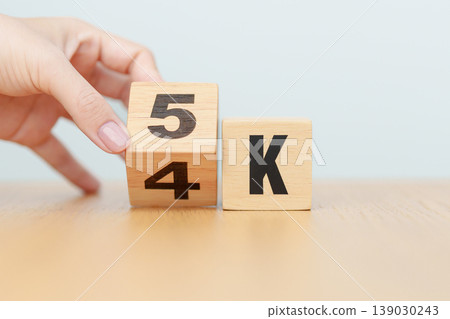 hand change wooden block from 4K to 5K, display resolution, Ultra High Definition, UHD, pixels, Technology, network, TV streaming, Social media and digital concepts hand change wooden block from 4K to 5K, display resolution, Ultra High Definition, UHD, pixels, Technology, network, TV streaming, Social media and digital concepts 139030243