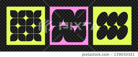 Bold marketing flyer or social media post. Bauhaus Vector Template set with organic shapes and Brutalism geometric Frame. Perfect for promotion and branding. Vibrant y2k or retro minimalism style Bold marketing flyer or social media post. Bauhaus Vector Template set with organic shapes and Brutalism geometric Frame. Perfect for promotion and branding. Vibrant y2k or retro minimalism style 139030381