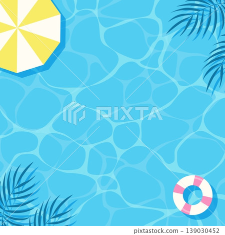 Summer banner for summer sale: A refreshing poolside-themed promotional design vector illustration background. Summer banner for summer sale: A refreshing poolside-themed promotional design vector illustration background. 139030452