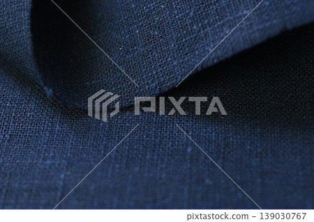 blue hemp viscose natural fabric cloth color, sackcloth rough texture of textile fashion blue hemp viscose natural fabric cloth color, sackcloth rough texture of textile fashion 139030767
