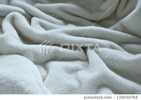 white soft fluffy blanket textile white soft fluffy blanket textile 139030768