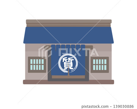 Pawn shop building illustration 139030886