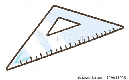 Stationery: Triangular ruler (45°, 45°, 90°) 139031038