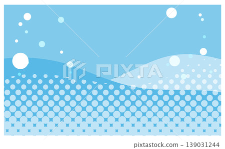 A refreshing, clear summer texture with effervescent bubbles. 139031244