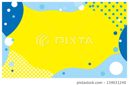 Bright blue carbonated bubbles modern summer background 139031248