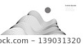 Geometry Abstract Wave Mountain Sun Landscape background 139031320