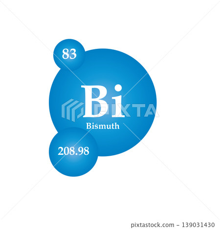 Bismuth chemistry symbol Bismuth chemistry symbol 139031430