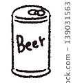 啤酒罐的線條畫 139031563