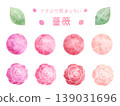 Analog-style embellishments (roses, red) 139031696