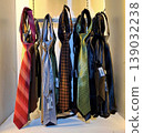 Yogyakarta, Indonesia - March 18th 2026: Collection of stylish men's neckties showcasing various colors, patterns, and designs 139032238