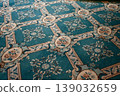 Classic floral patterned carpet, vintage interior background. 139032659