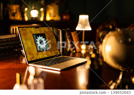 A PC settings screen with a luxurious feel. 139032683