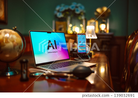 一個充滿人工智慧和各種小工具的實驗室 一個充滿人工智慧和各種小工具的實驗室 139032691