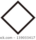 A simple diamond-shaped icon. A diamond-shaped frame. 139033417