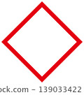 A simple diamond-shaped icon. A red diamond-shaped frame. 139033422