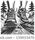 Running Shoes Trail Outdoor Fitness Illustration 139033470