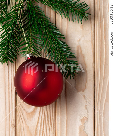 Christmas background fir branch ornament 139033588