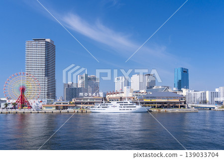 神戶港灣的晨景 139033704