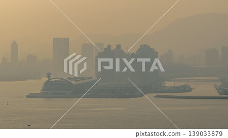 April 18 2026 Kai Tak Cruise Terminal Hazy Harbour Landmark April 18 2026 Kai Tak Cruise Terminal Hazy Harbour Landmark 139033879