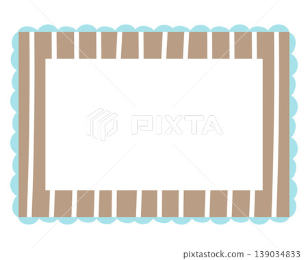 Brown rectangle frame with stripe pattern for card print, polaroid photo, template, poster, book cover, notepad, sticky note, memo, banner, border, postcard, paper design, decoration, border Brown rectangle frame with stripe pattern for card print, polaroid photo, template, poster, book cover, notepad, sticky note, memo, banner, border, postcard, paper design, decoration, border 139034833