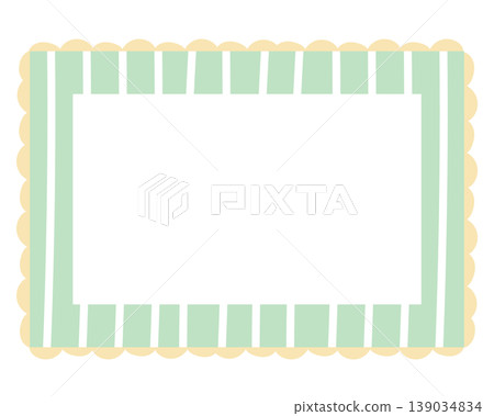 Pastel green rectangle frame with stripe pattern for card print, polaroid photo, template, poster, book cover, notepad, sticky note, memo, banner, border, postcard, paper design, decoration, border Pastel green rectangle frame with stripe pattern for card print, polaroid photo, template, poster, book cover, notepad, sticky note, memo, banner, border, postcard, paper design, decoration, border 139034834