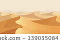 Endless Sands Across Empty Horizons Flat Design 139035084