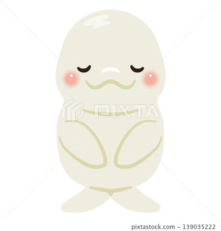 鞠躬的白鯨形象插圖 139035222