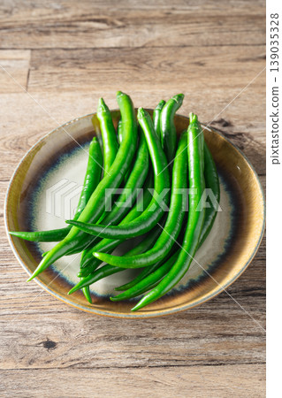 Green chili peppers 139035328
