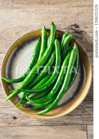 Green chili peppers 139035329