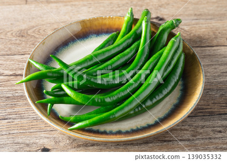 Green chili peppers 139035332
