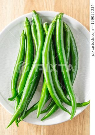 Green chili peppers 139035334