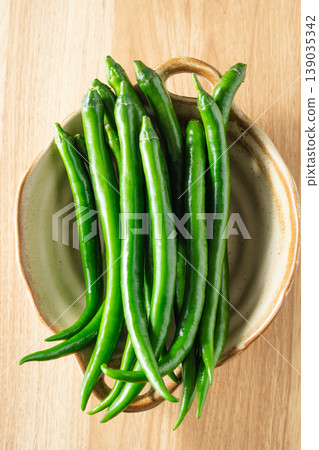 Green chili peppers 139035342