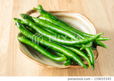 Green chili peppers 139035345