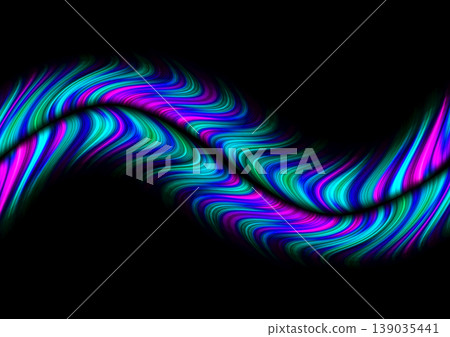 Neon-colored streamlined wave abstract background | Futuristic digital art and light gradients Neon-colored streamlined wave abstract background | Futuristic digital art and light gradients 139035441