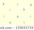 可愛的雨滴背景素材 139035719
