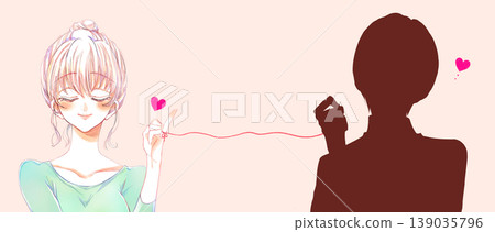 命運的紅線將男人和女人聯繫在一起 139035796