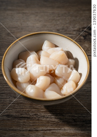 Scallop adductor muscle Scallop adductor muscle 139037630