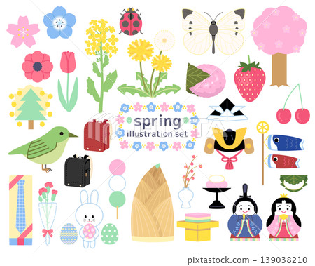Spring Illustration Set 1 Spring Illustration Set 1 139038210