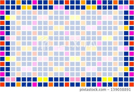 Geometric pattern frame, white space, square, navy blue, pink, orange Geometric pattern frame, white space, square, navy blue, pink, orange 139038891