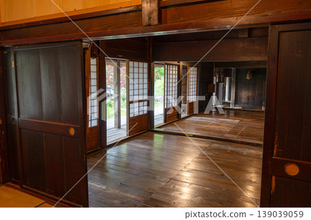 Interior of traditional house in Hida no Sato, Takayama Interior of traditional house in Hida no Sato, Takayama 139039059
