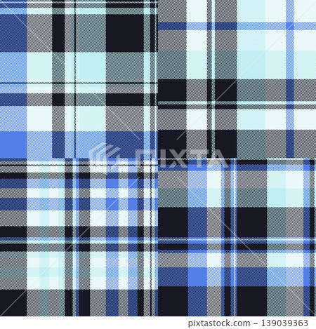 Plaid collection tailored for digital presentations and slides. Seamless repeats enhance professionalism and aesthetics. 139039363