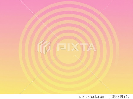 Abstract color concentric circle background with soft gradient center and modern geometric design. 139039542