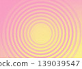 Abstract color concentric circle background with soft gradient center and modern geometric design. 139039547