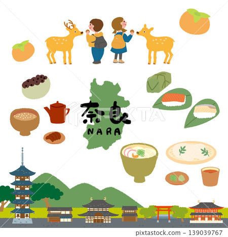 當地美食:奈良水彩插畫集 當地美食:奈良水彩插畫集 139039767