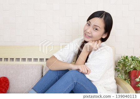 Relaxed woman Relaxed woman 139040113